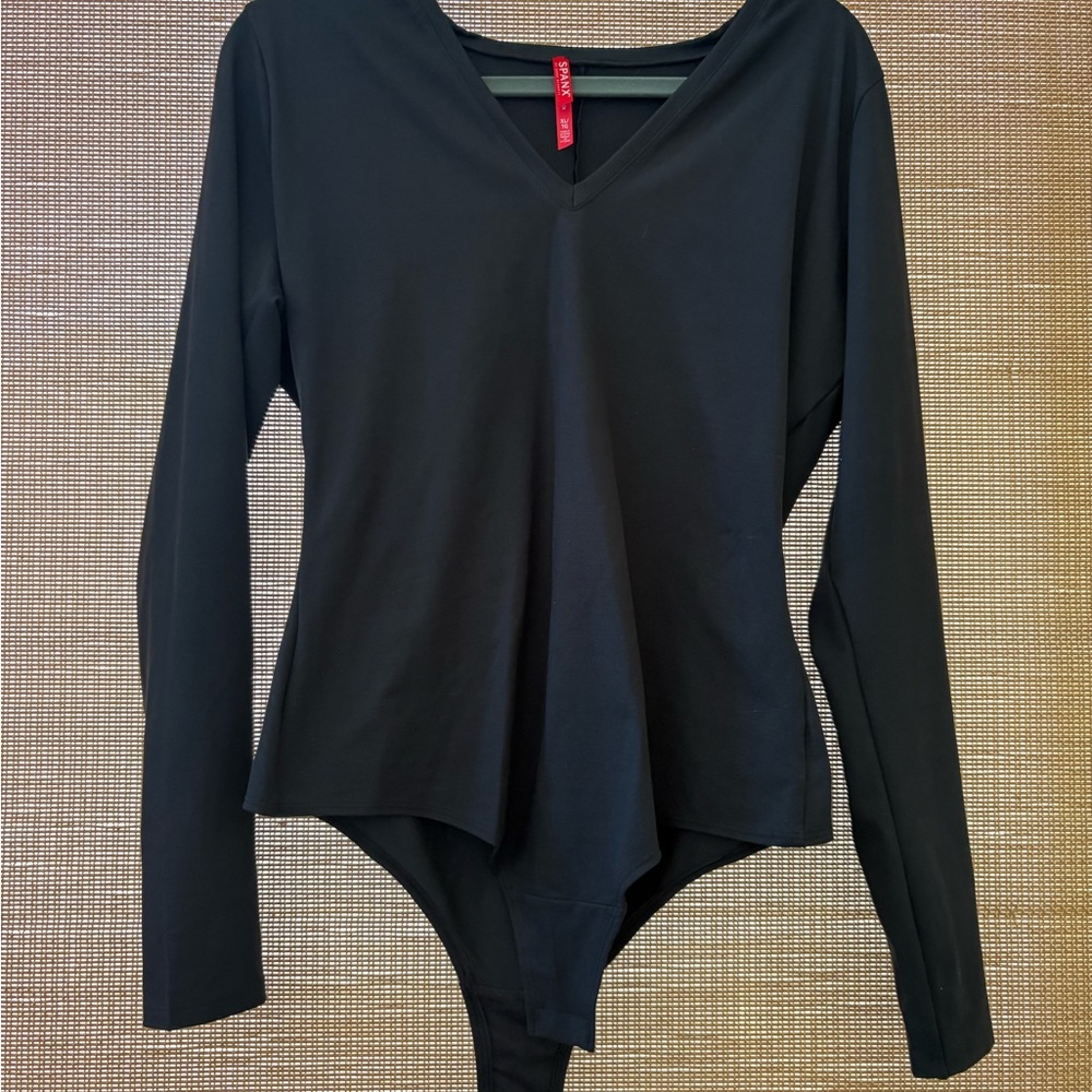 SPANX Black Long Sleeve Bodysuit